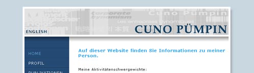 Cuno P&uuml;mpin website